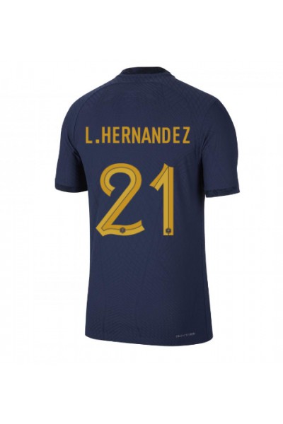 Fotbalové Dres Francie Lucas Hernandez #21 Domácí Oblečení MS 2022 Krátký Rukáv